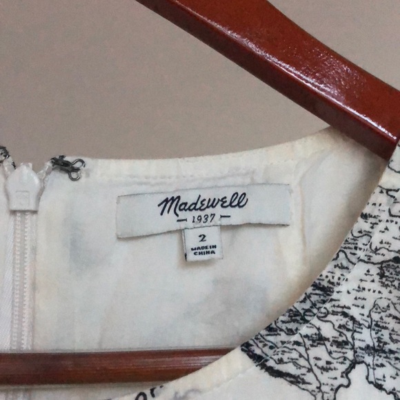 Madewell mapview white cotton dress size 2 - Picture 3 of 4